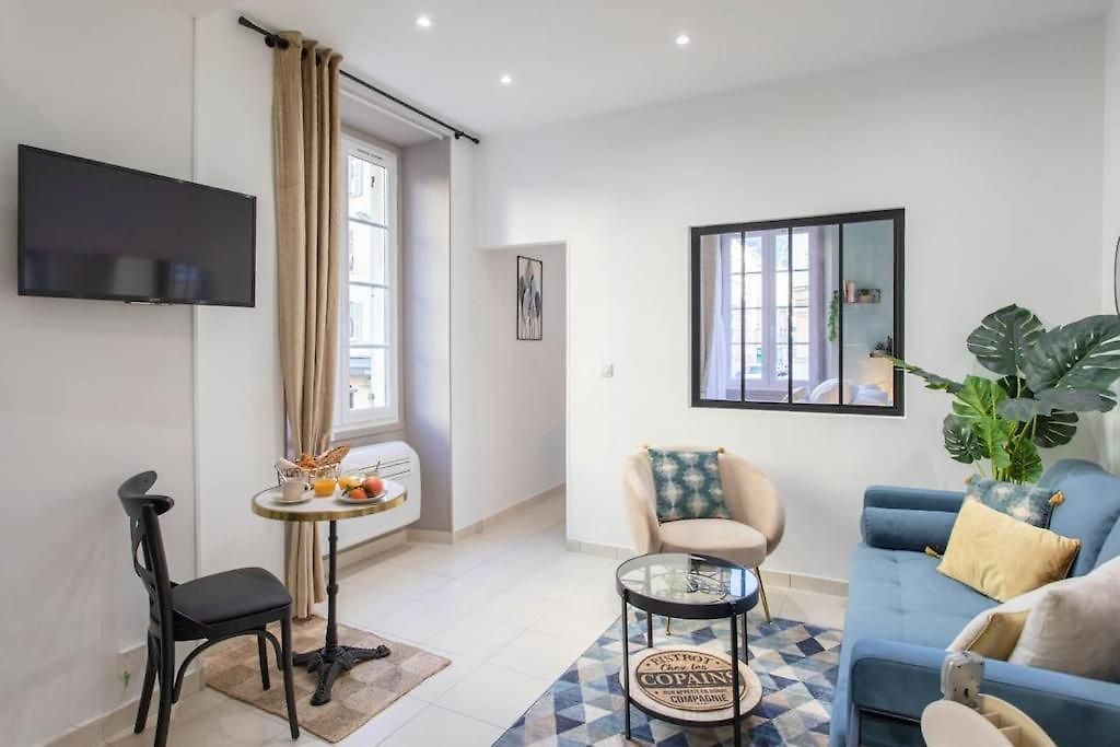 Appartement #20 2p Port/parking/ac/central élégant 5min Promenade Nice