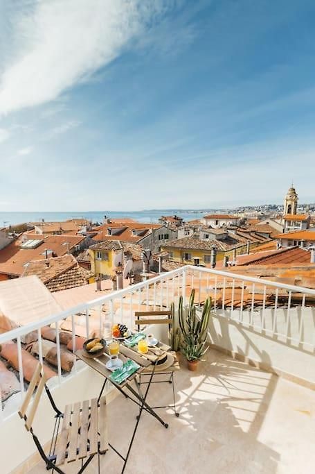 #32 Staywizus - Panoramic Sea View Over Old Town Terrace & Ac Nice