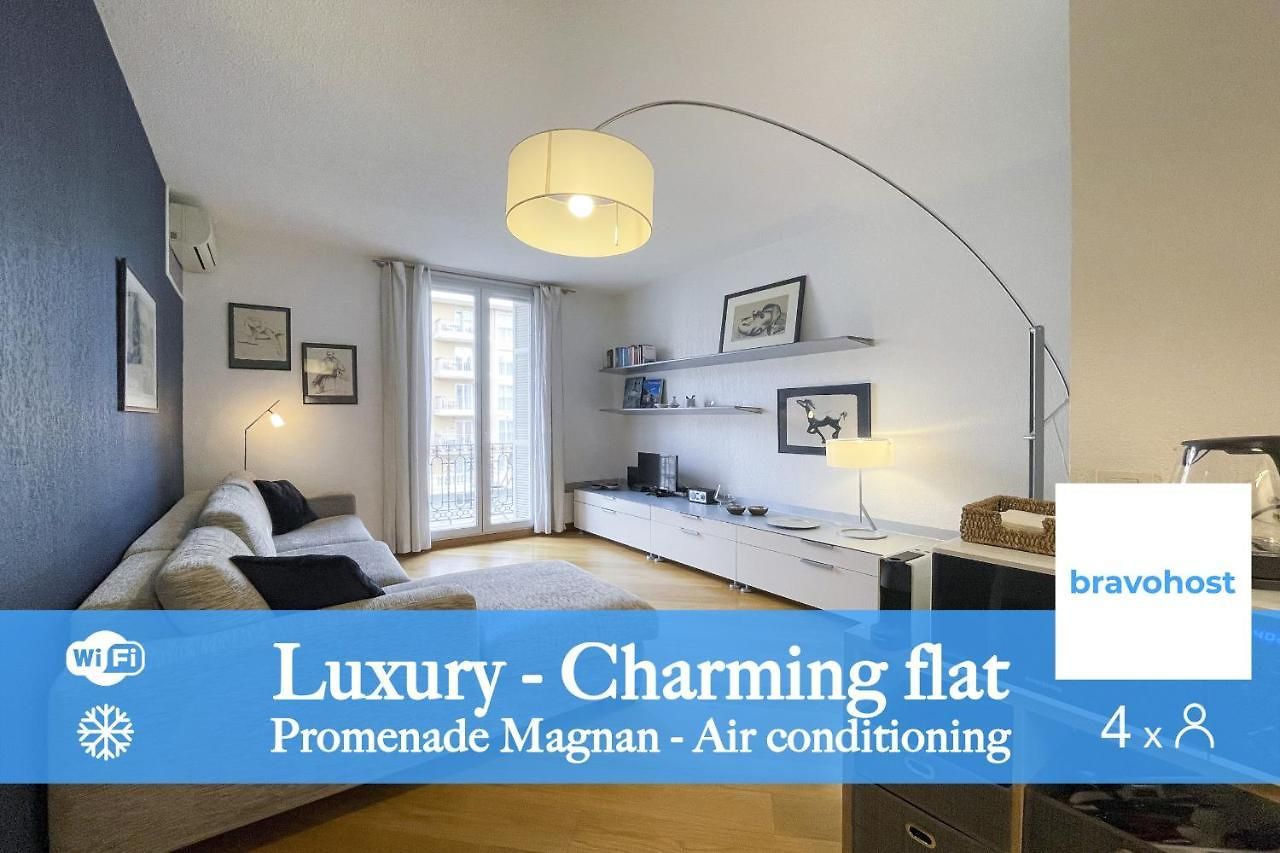 Bh - Palais Magnan - Lux 4 Pers. Wifi. Clima. Lenval Appartement *