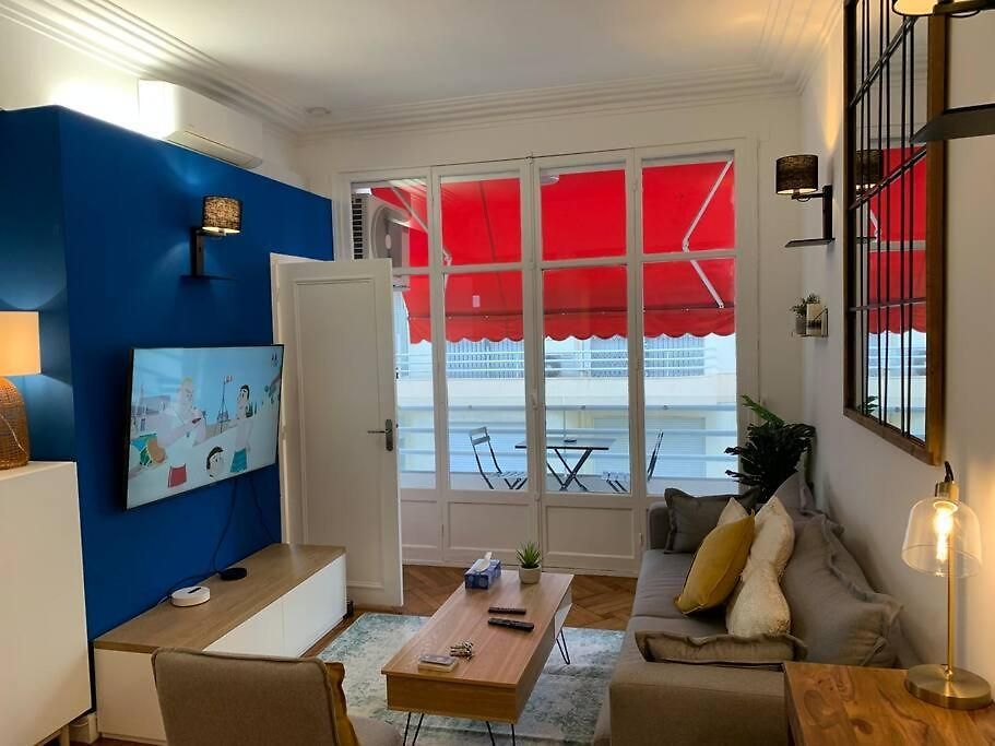 Appartement L24 Staywiz Us - Meyerbeer Promenade 1min Sea & Negresco Ac Balcony *