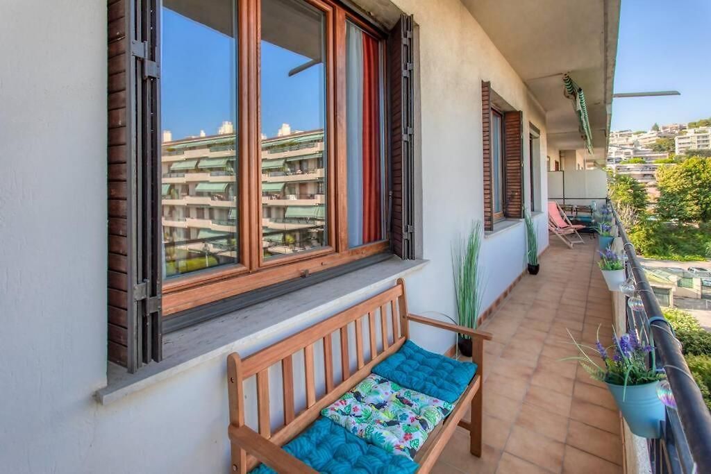 L45 St Marguerite Sea View/ Balcon, Parking Wifi Appartement Nice