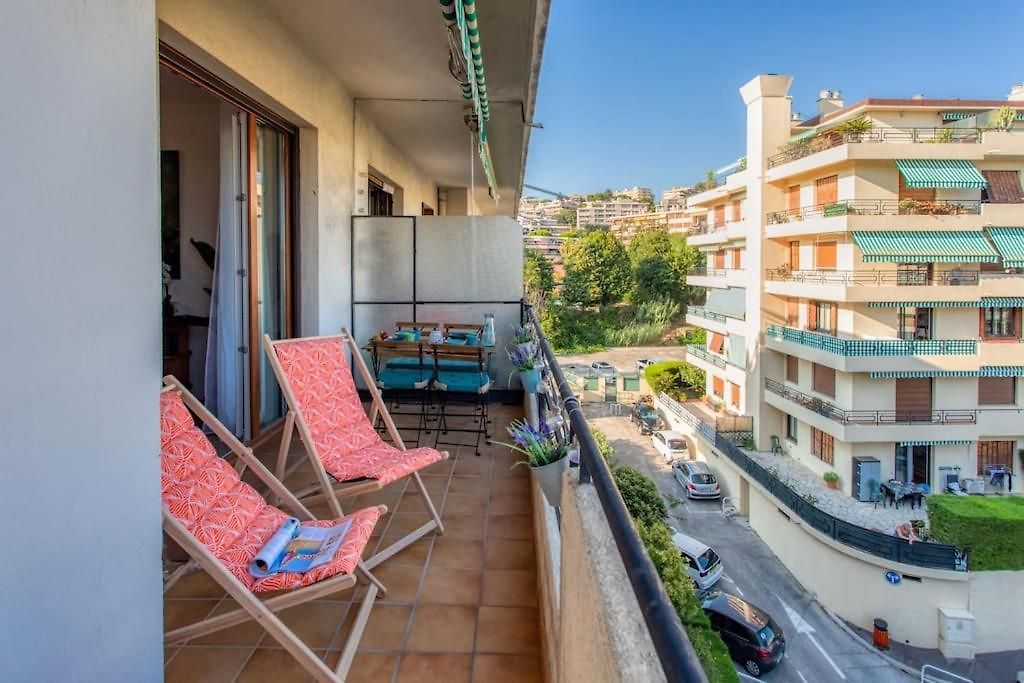 L45 St Marguerite Sea View/ Balcon, Parking Wifi Appartement Nice