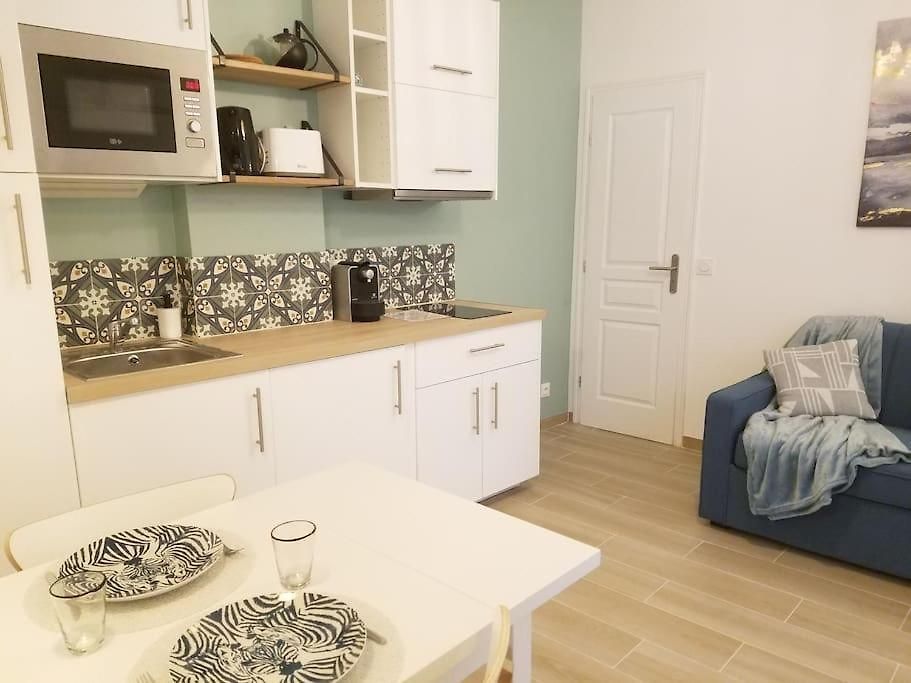 2 Pièces Cosy Neuf Patio Proche - Appartement *