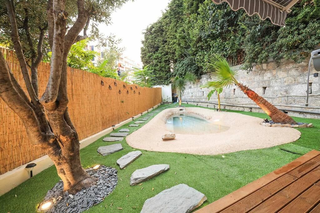 Amazing Garden In City Center - Aircon Apartment Nice