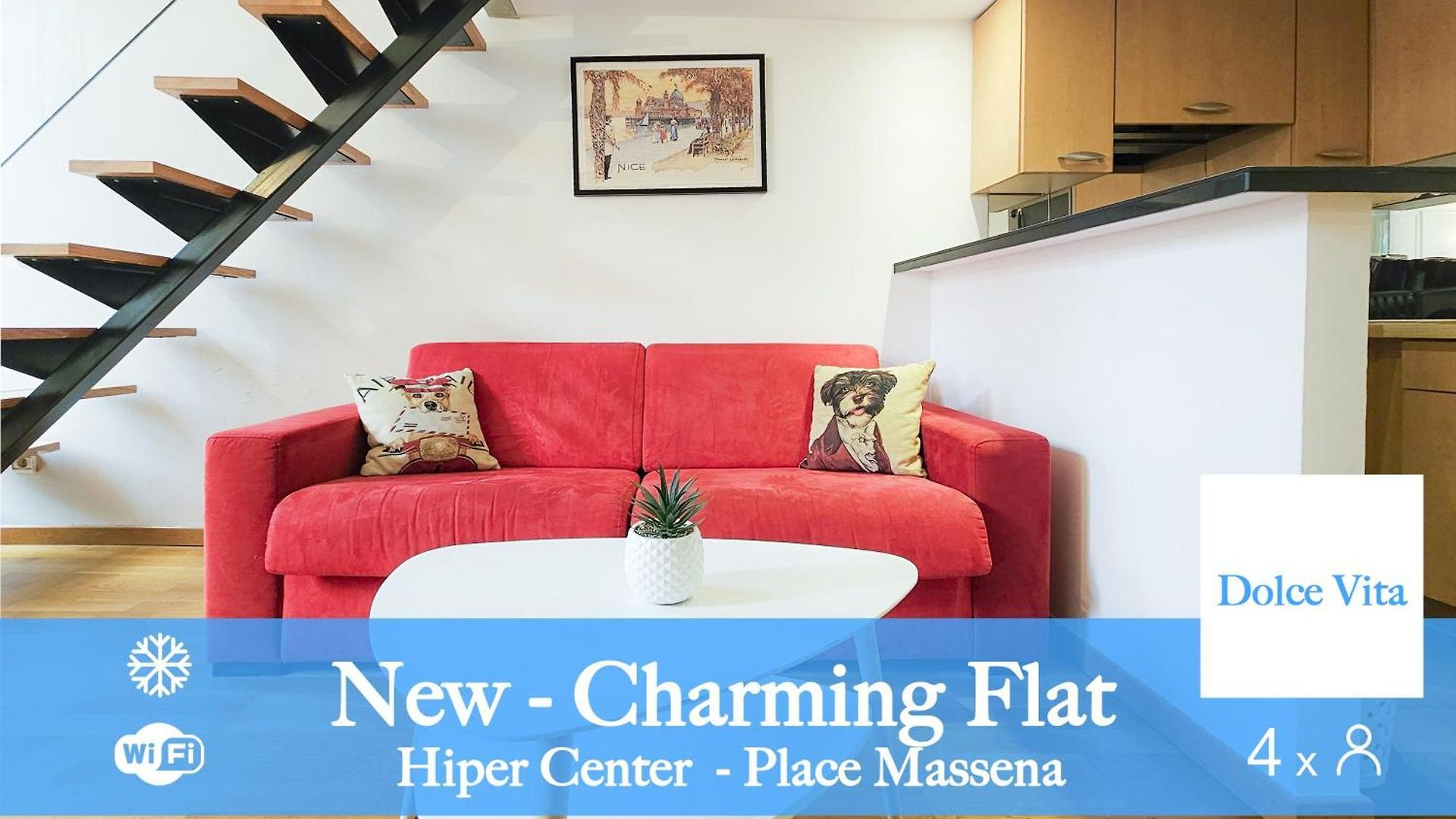 Place Massena 4pers Hyper Center Ac *
