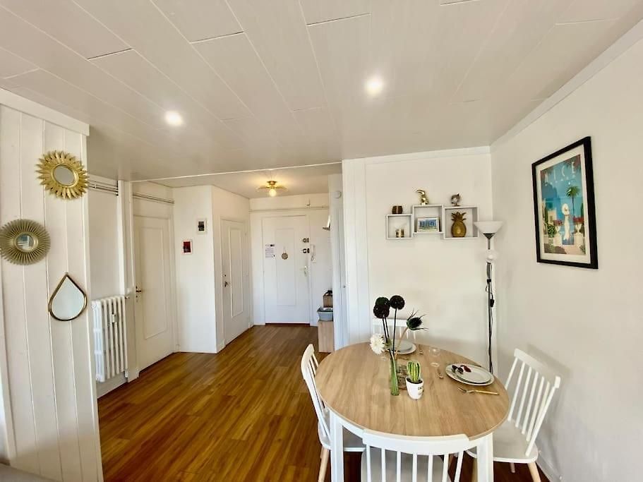 Appartement 2p Vue Mer- 5min Plage, Terrasse, Ac, Parking