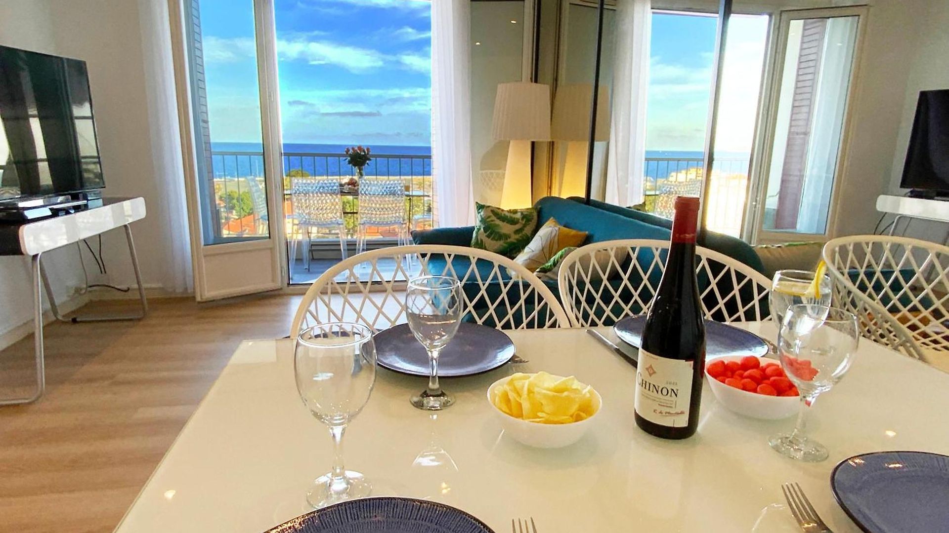 Appartement Panoramic Sea View - Air-conditioning - Balcony - Tramway - 2 Bedrooms - Wifi - Fully Equipped Kitchen Nice