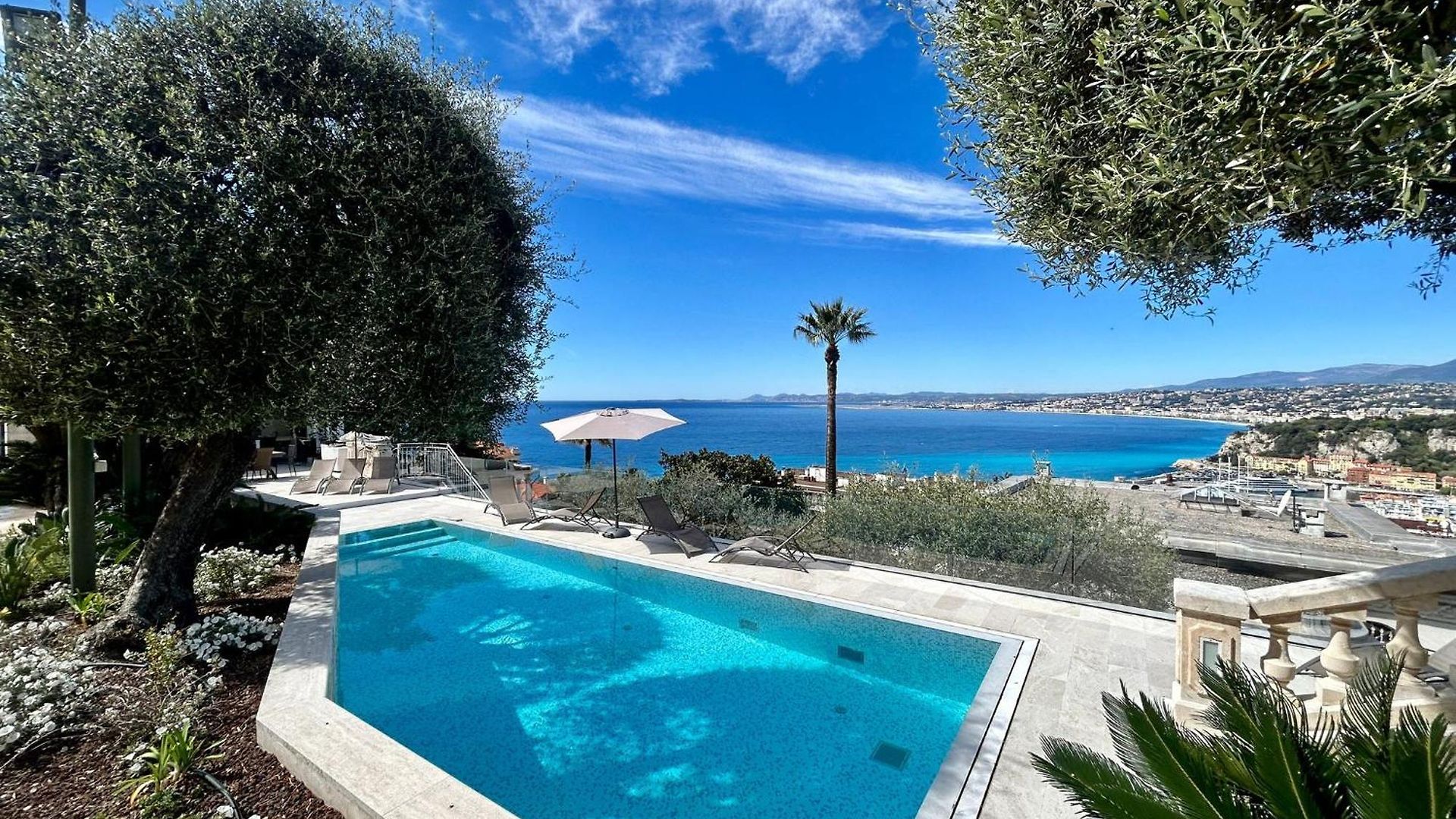 Villa Luxury At Mont Boron, Swimming Pool Overviewing The Bay *