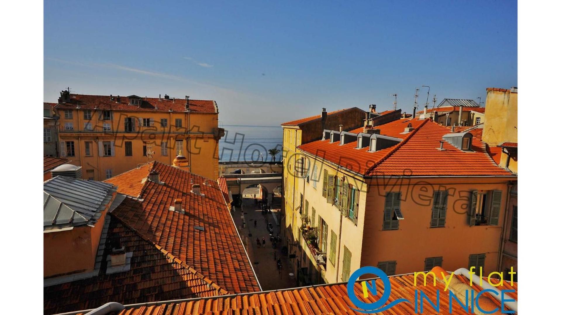 Riviera - Sea View - Amazing Large 3 Bedrooms With Sea View Ac - Old Town- Promenade Des Appartement
