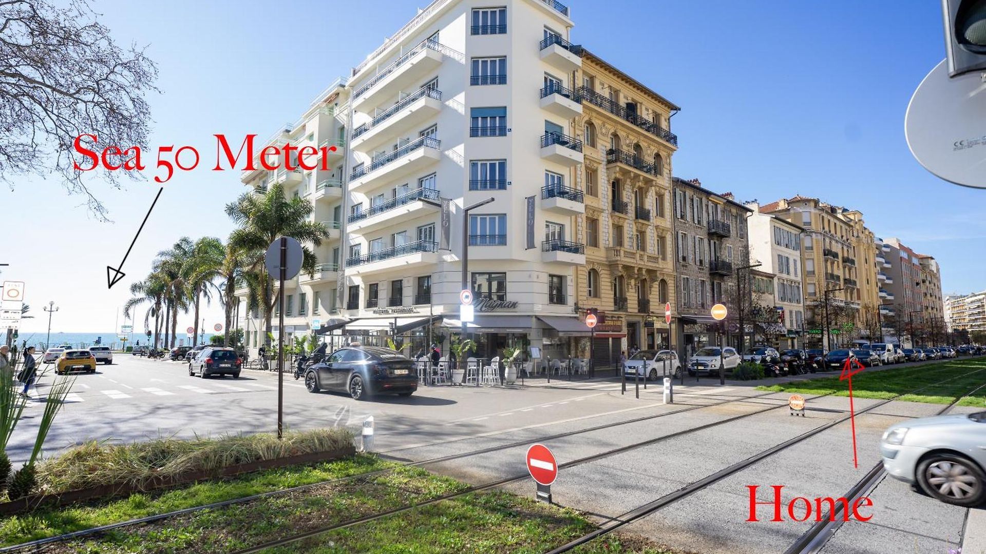 Bh - Palais Magnan - Lux 4 Pers. Wifi. Clima. Lenval Appartement