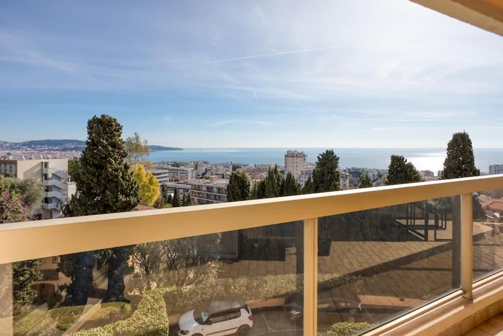 L11 Staywiz Us -claire Fontaine Sea View 2 Bdr Ac Parking Swiming Pool Appartement Nice