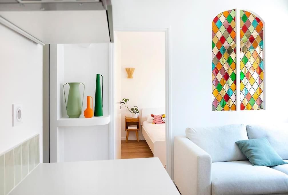 1br Design Balcony Center Tram & 10mins Appartement Nice