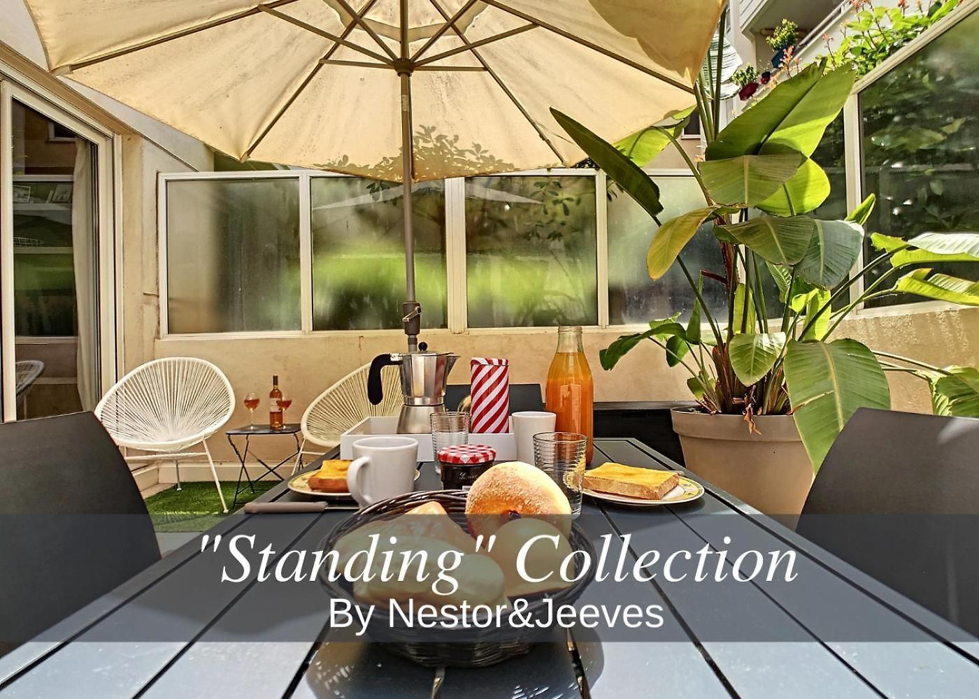 Nestor&jeeves - Berlioz Patio - - Residential Area - Patio 20m Appartement