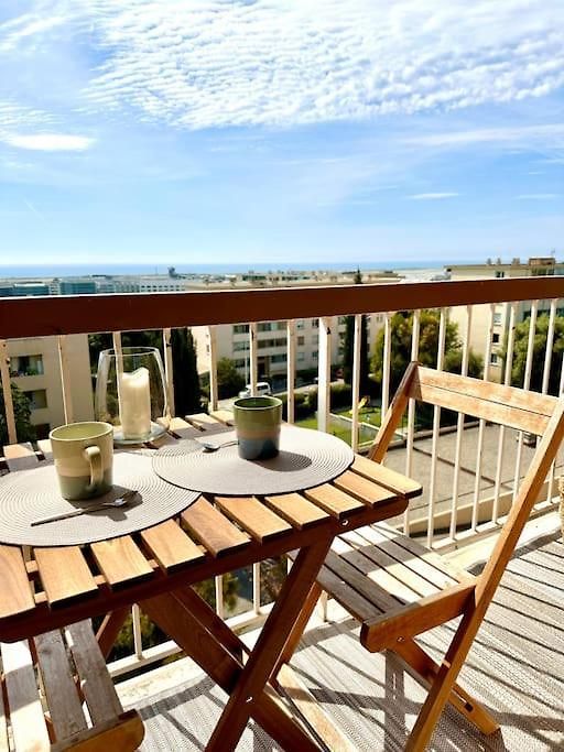 Joli 2 Pieces - Proche Aeroport - Terrasse Vue Apartment *