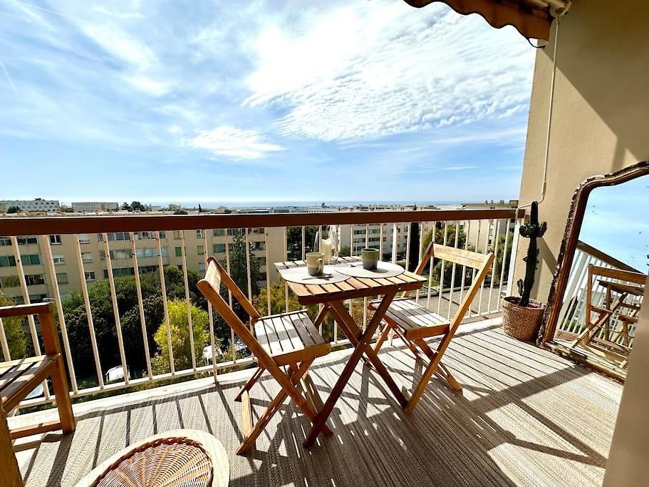 Joli 2 Pieces - Proche Aeroport - Terrasse Vue * Nice