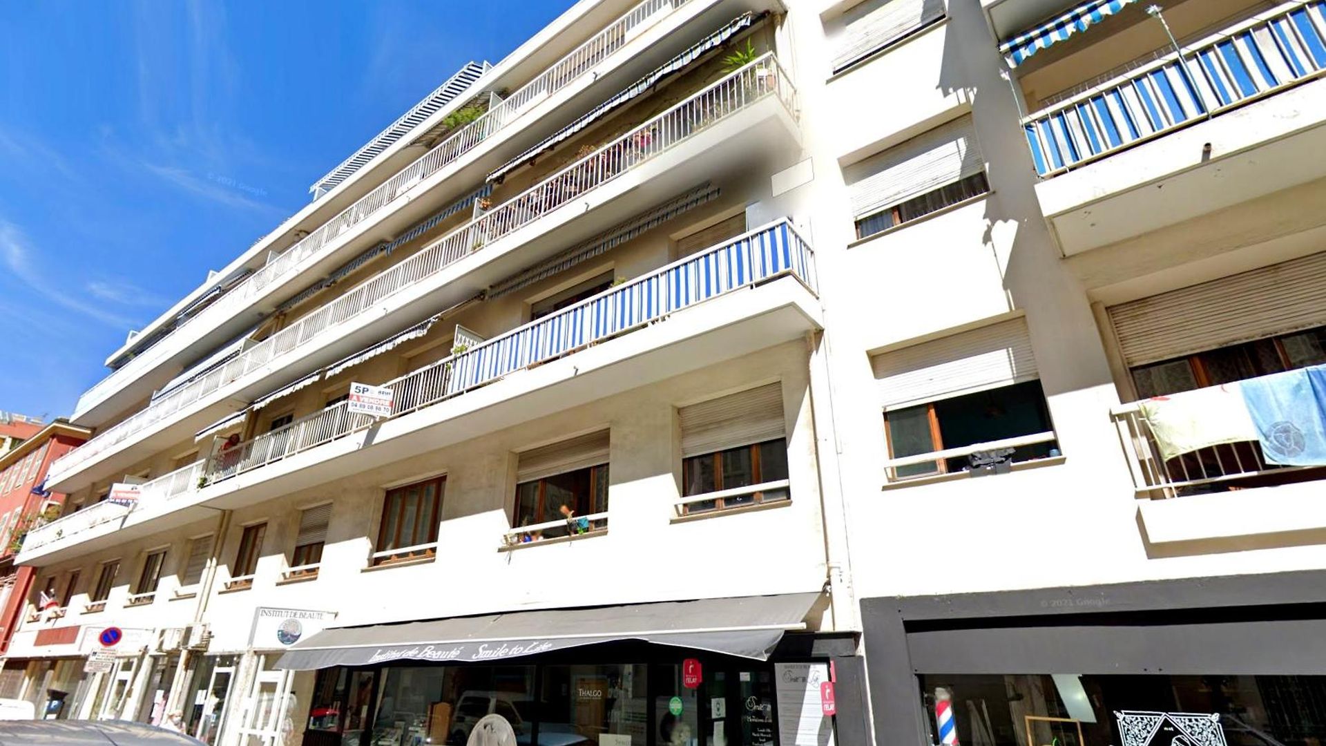 Apartment Sunny Port Old Town Free Private Parking - Clim & Balcony Nice