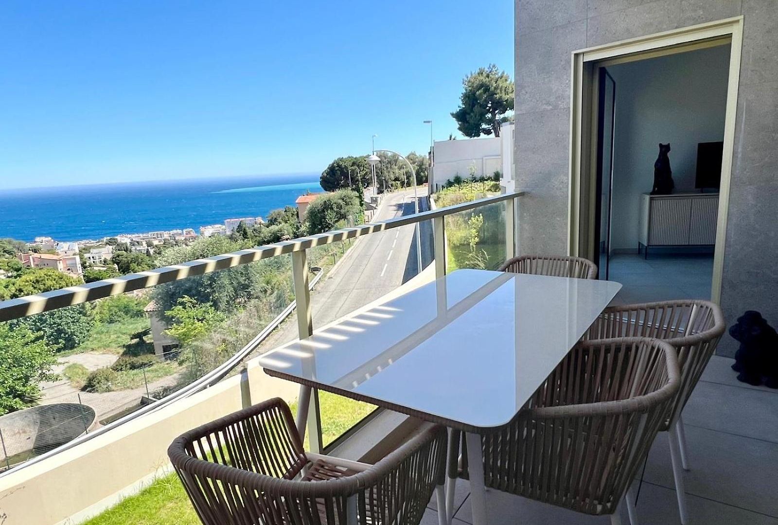 Panoramic Sea View Blue Pearl