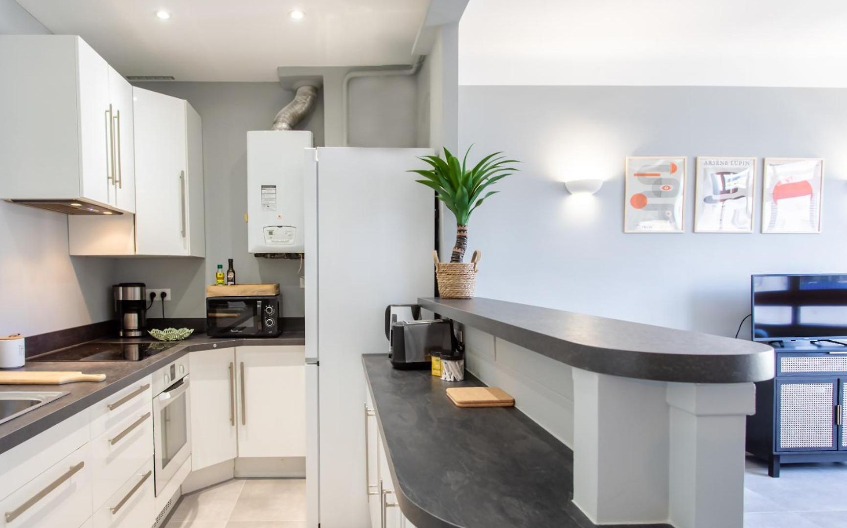 L12 Staywiz Us - Port Window 1bedroom Wifi 5mins & Nice's Cap Appartement *