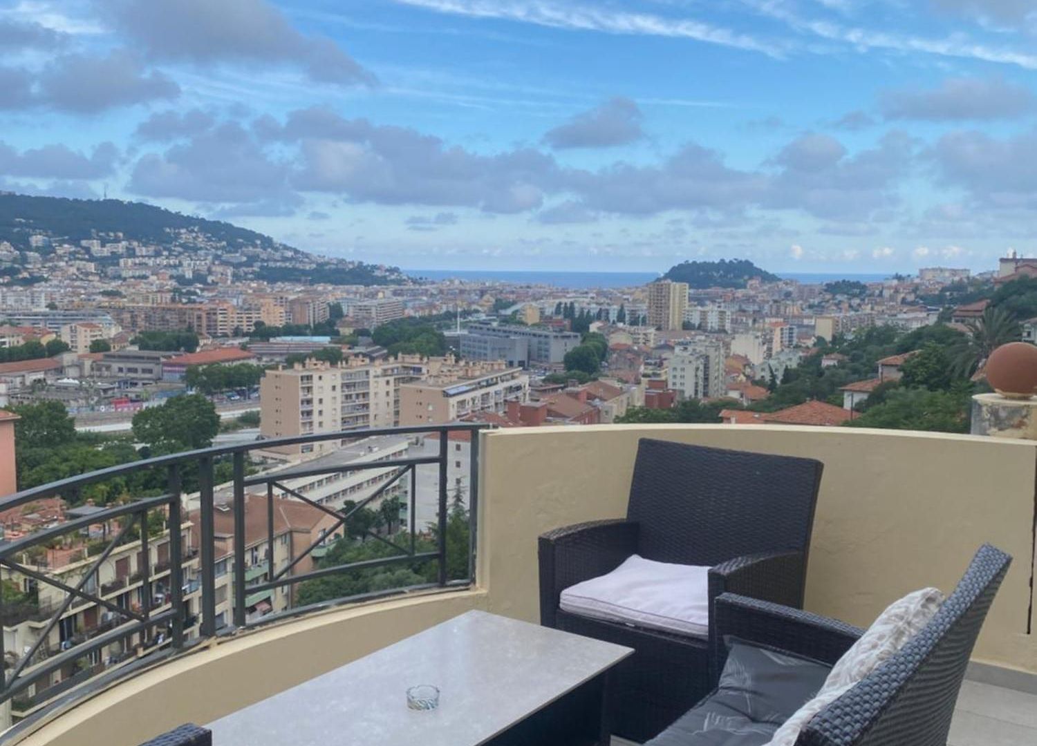 Appartement-nice 01 Vue - Panoramique Wifi-parking- Climatisation *