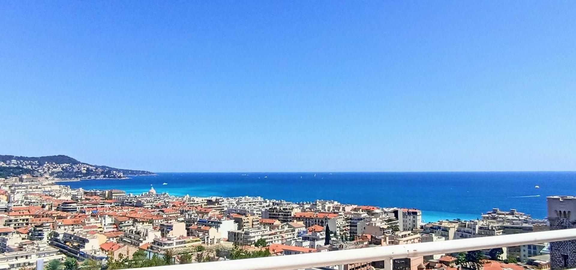 Vue Nice&mer Séjour chez l'habitant *