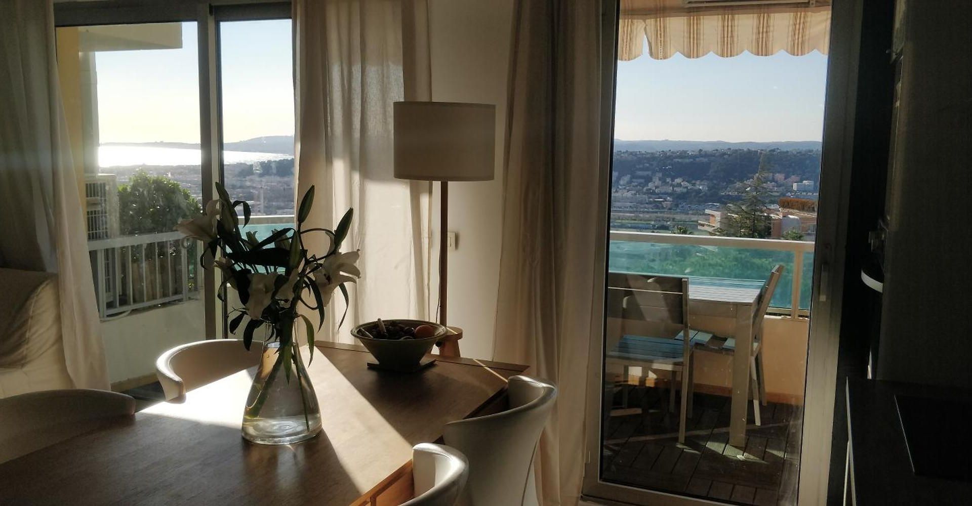 Chez Gael, Vue Mer, Piscine, 3chb Appartement Nice