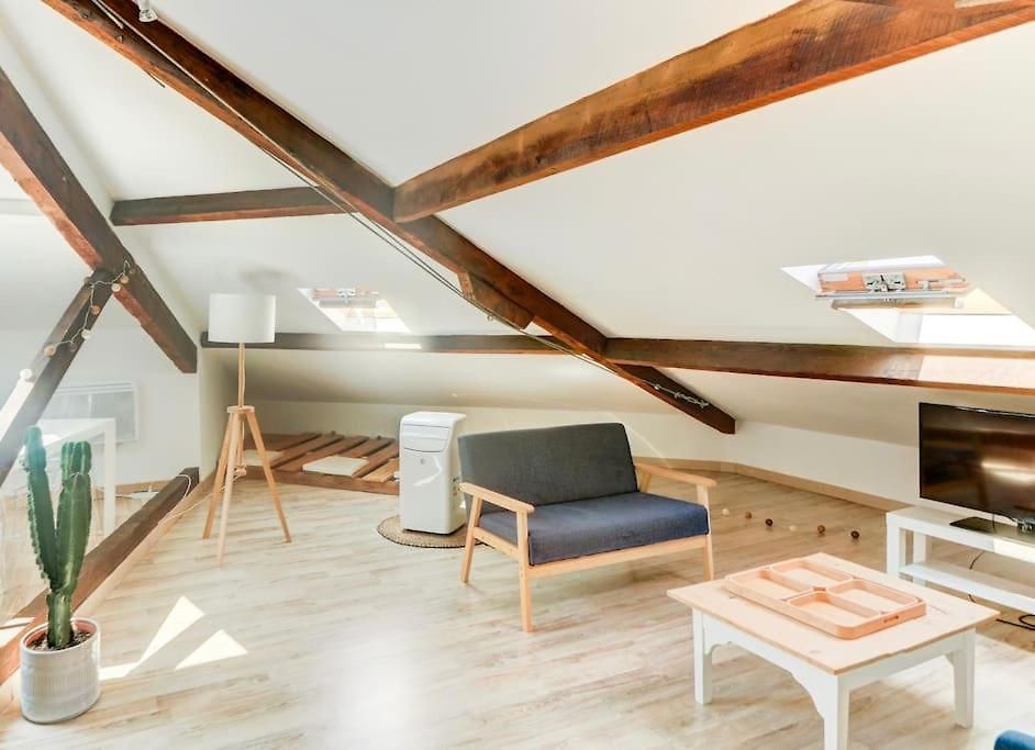 Joli Loft Mansardé Appartement *
