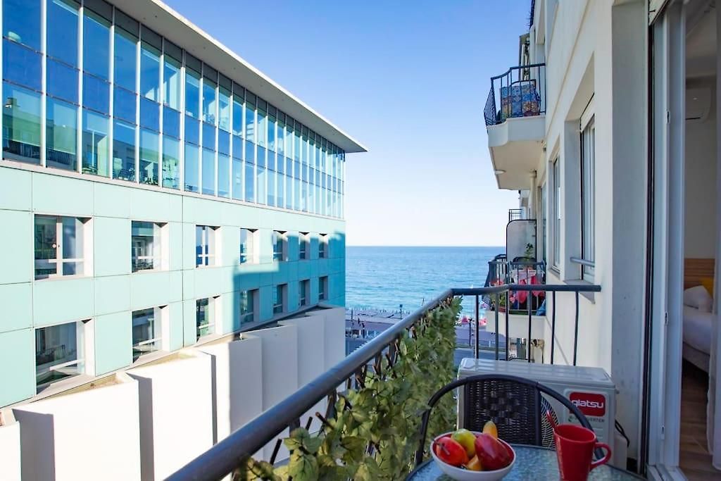 #19 Staywizus - Balcon Lenval Sea View With Ac Promenade Des