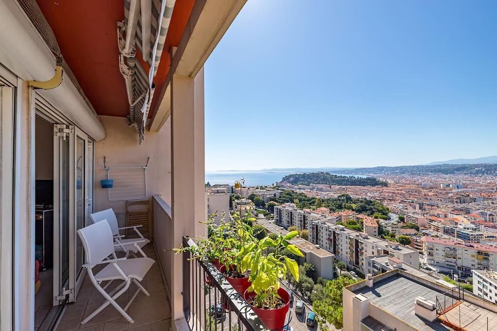 2 Pieces Balcon Vue Imprenable Mer---ville---montagne Appartement *
