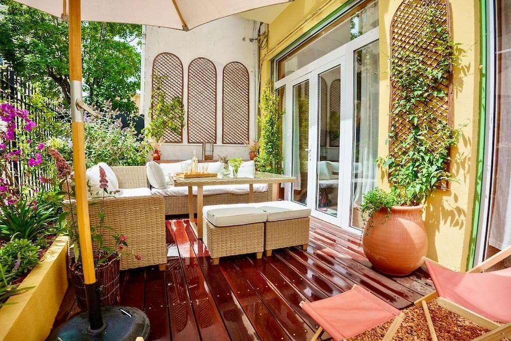 - Amazing Flat To 10 Min To Sea - Garden
