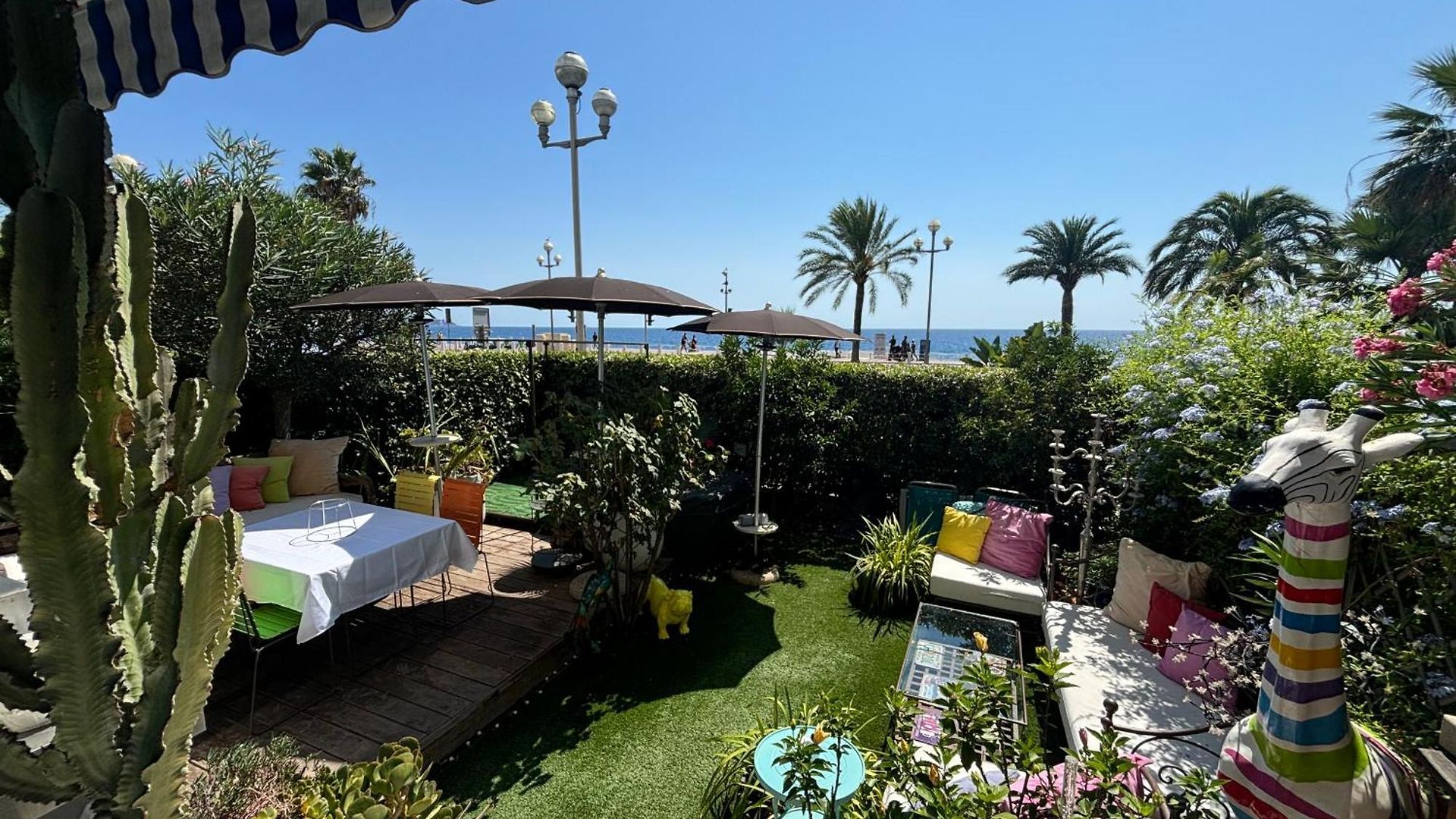 Promenade Des Center Sea And Front Design Flat With Private Garden Appartement *