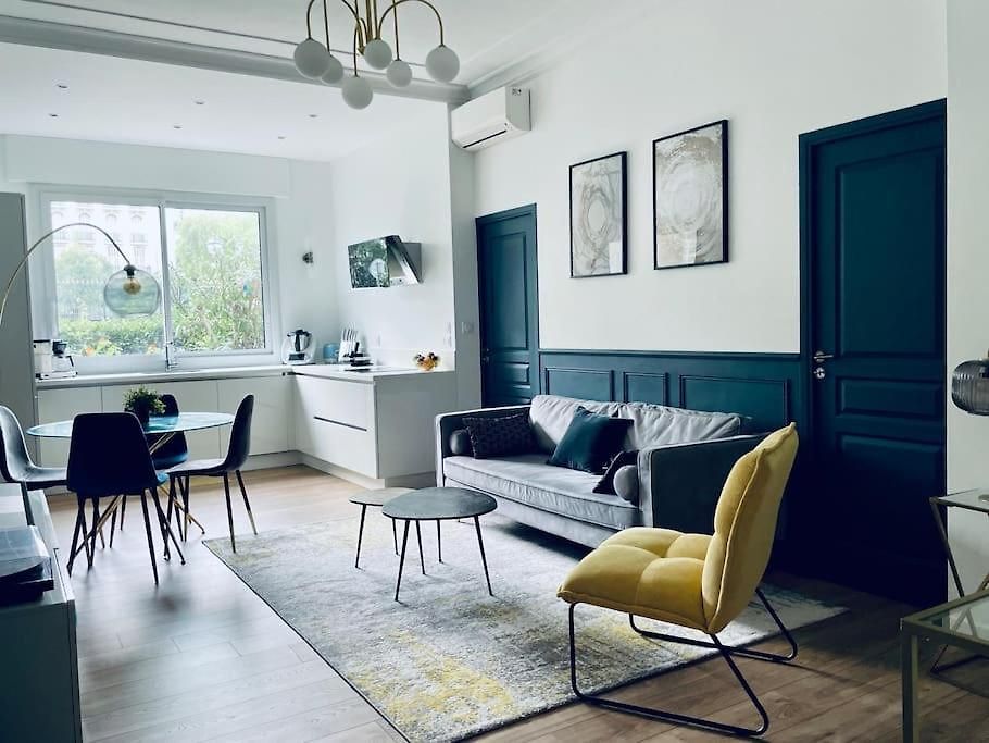 Appartement Luxueux Appartement, Carré D'or, Square Mozart Nice