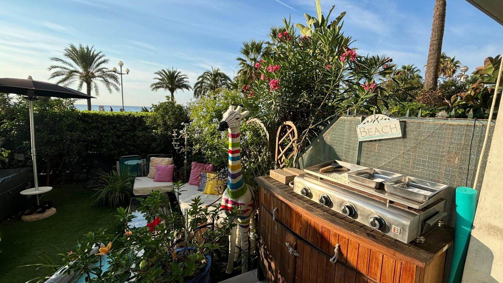 Promenade Des Center Sea And Front Design Flat With Private Garden Appartement *