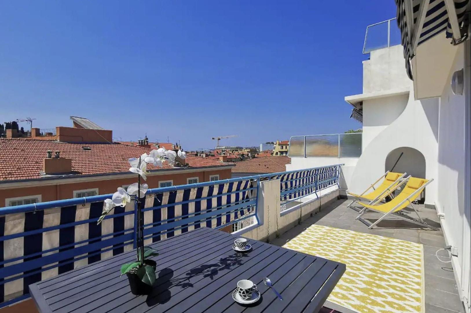 5 Papon - Dernier Etage - Terrasse A Ciel Ouvert - Garibaldi Appartement Nice