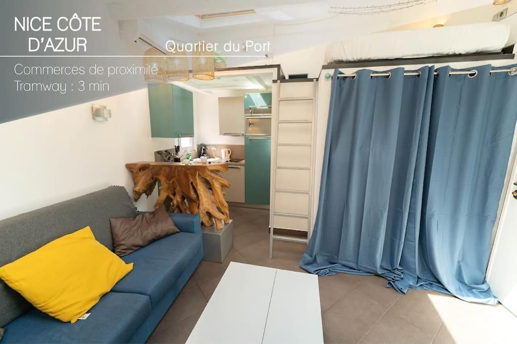 Sk Joli Studio, Le Port, Clim, Tramway, Wifi 17 Bonaparte * Nice