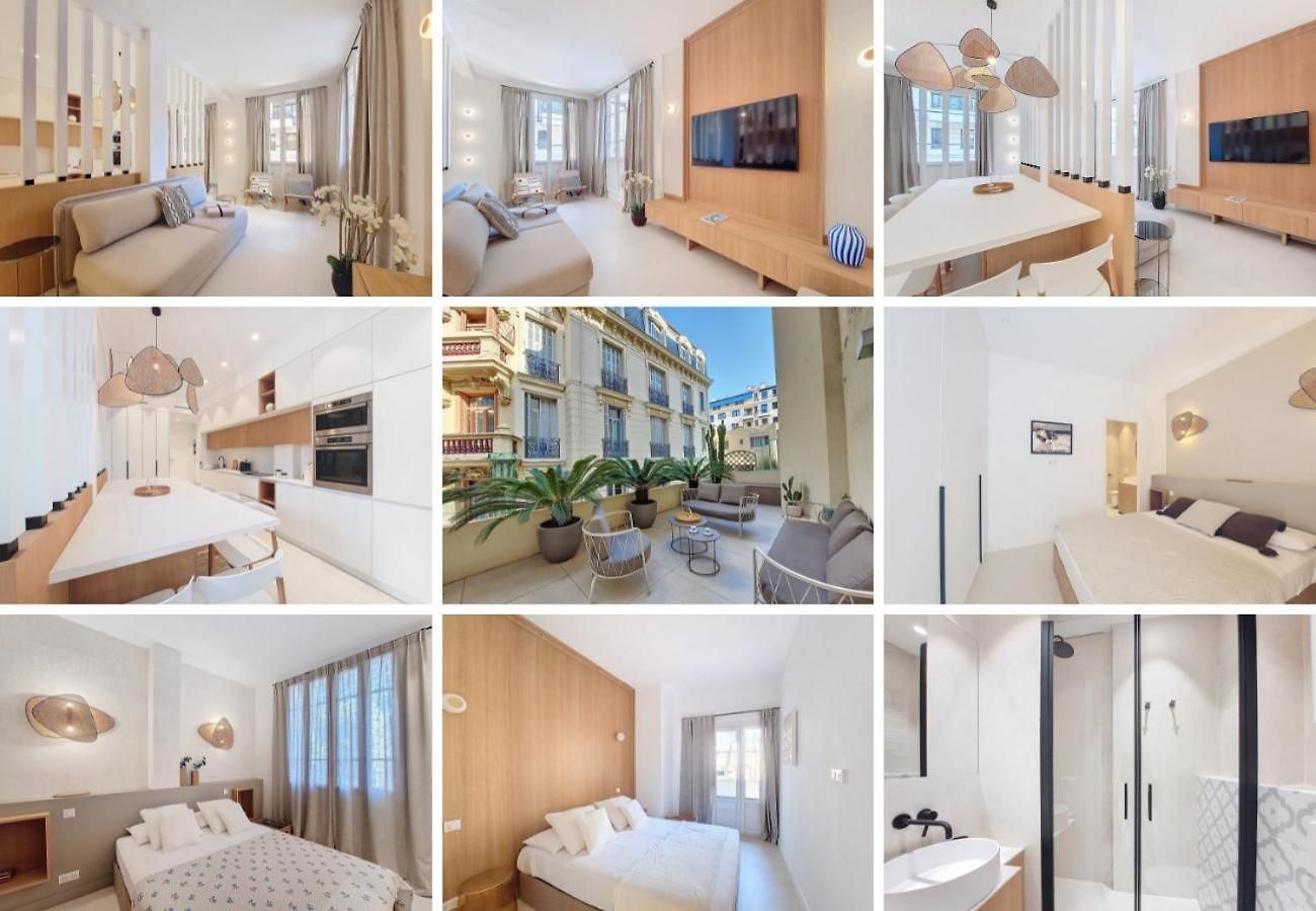 Nestor&jeeves - Palmiers Terrasse - - Terrace Appartement