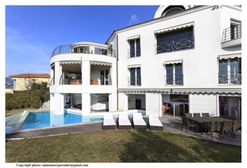 Mont Boron - - Splendide D'architecte Vue Panoramique Villa Nice