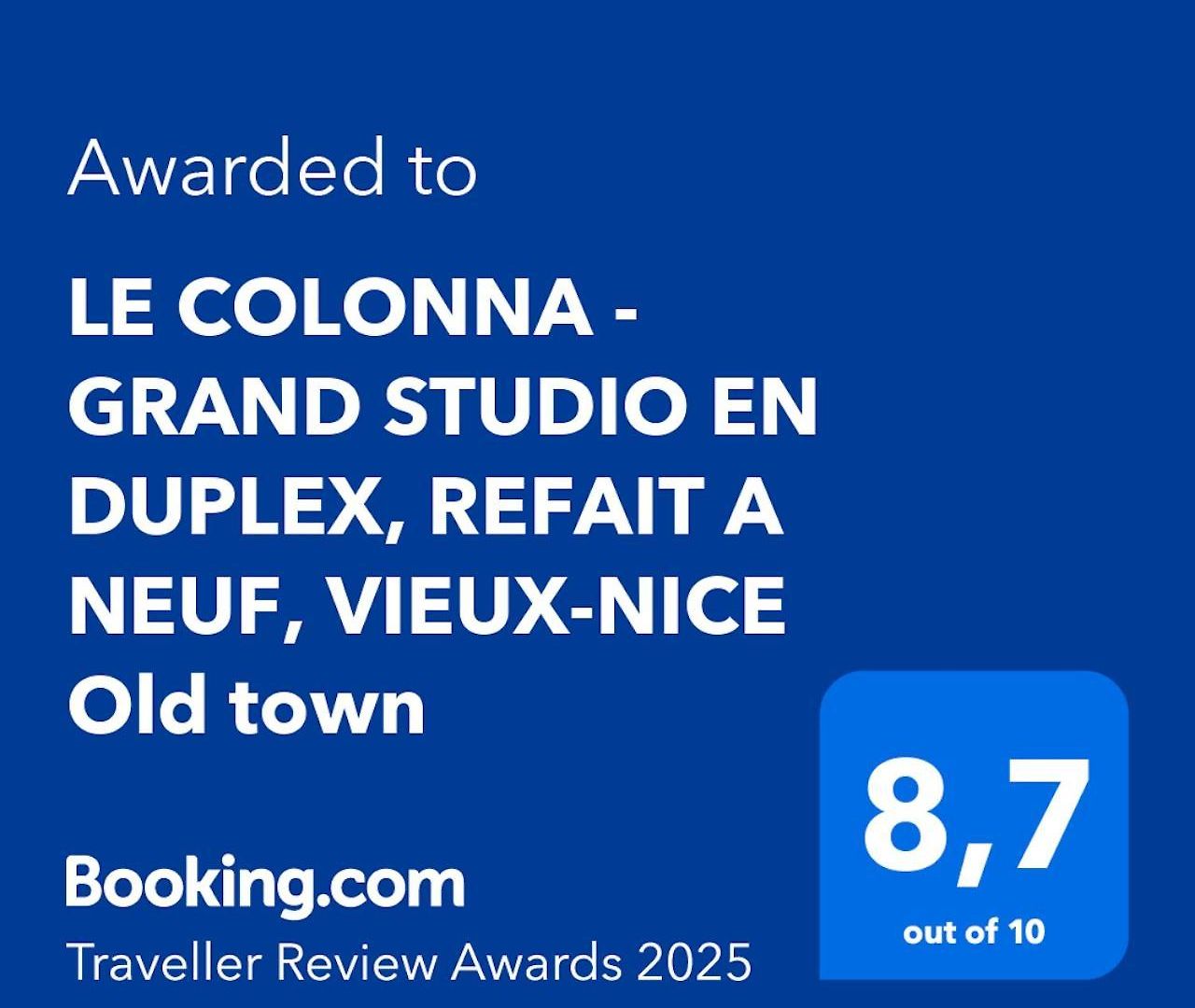 Le Colonna - Grand En Duplex, Refait A Neuf, Vieux-nice Old Town Appartement