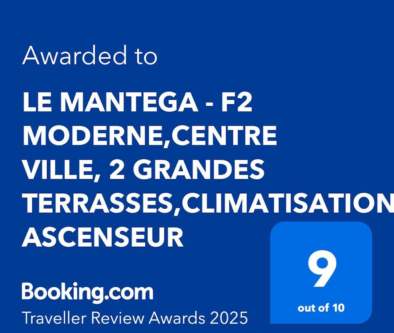 Le Mantega - F2 Moderne,centre Ville, 2 Grandes Terrasses,climatisation, Ascenseur Apartment *