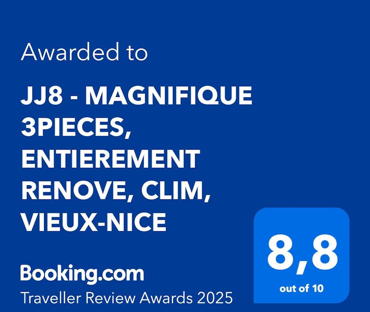 Jj8 - Magnifique 3pieces, Entierement Renove, Clim, Vieux-nice Appartement Nice