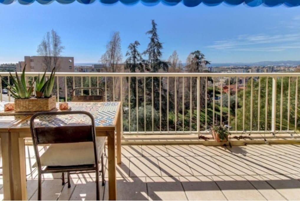 Terrasses De La Corniche, 2p 65m2 Spacieux, Terrasses Mer&montagne, Piscine Et Parking Privé Appartement *