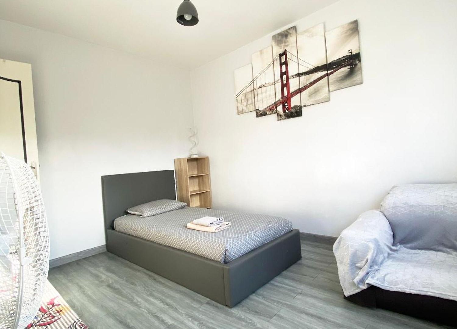 Appartement Bel 2 Pièces - 10min De La Nice