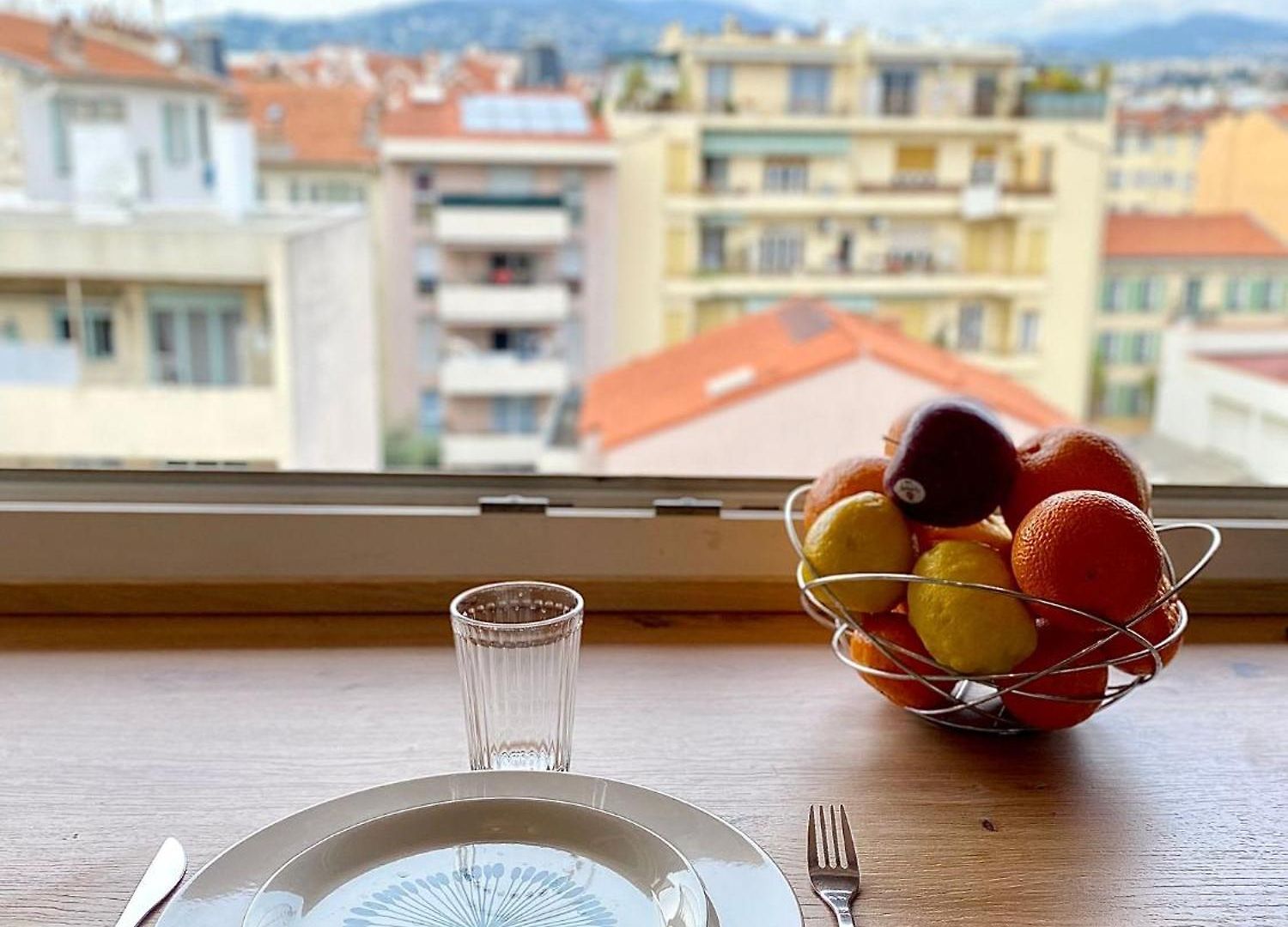 Appartement Cosy Avec Vue Sur Montagnes, Proche Gare Nice
