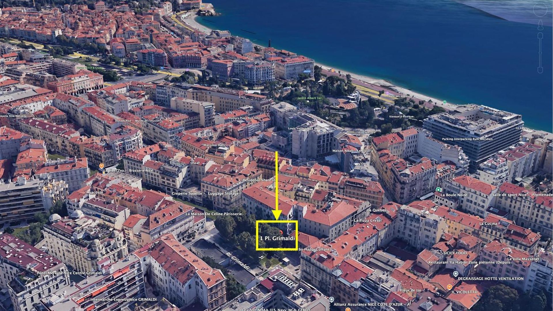 New! Remodeled In The Heart Of Nice, 3 Min, 2br, Ac, Elevator, Amazing Little Terrace, Location! *