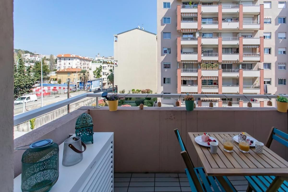 #46 Staywizus - Terrace Ac 4mins Walk Sea Tram T2 Airport Port Appartement Nice