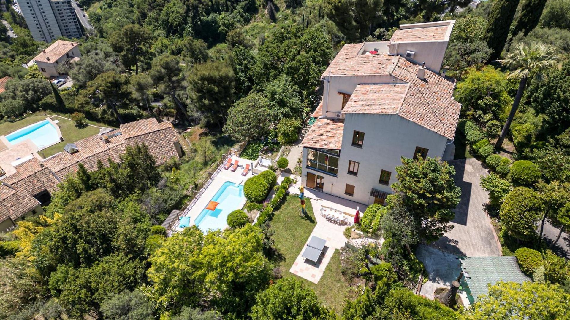 Villa Monte Cristo - Conviviale A - Superbe Vue, Piscine Et Jeux En Plein Air Nice