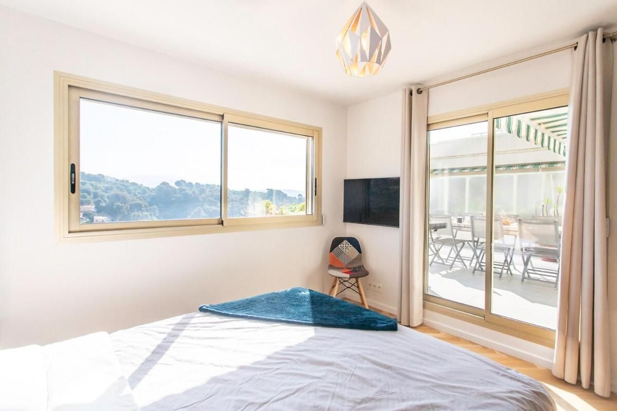 S12 Staywizus - 2bdr Bellet Sea & Mountain View Parking, Terrace & Ac Appartement