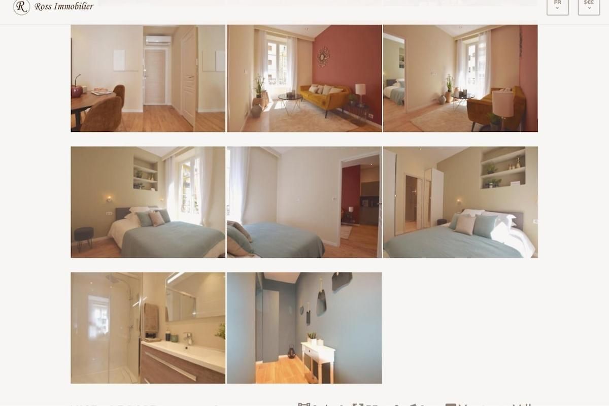 Apartment Le Nicois Elegant 2pieces Climatise Coeur Port Nice