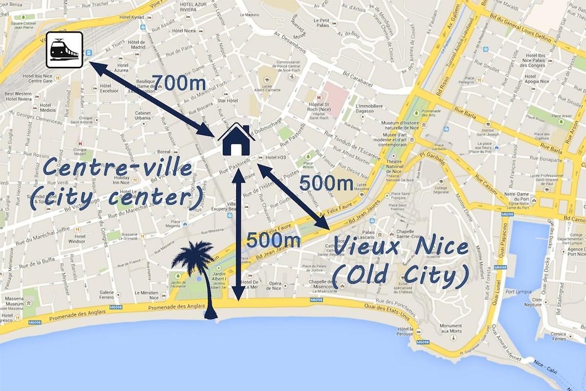 Le Chic, Plein Centre Avec Climatisation Appartement Nice