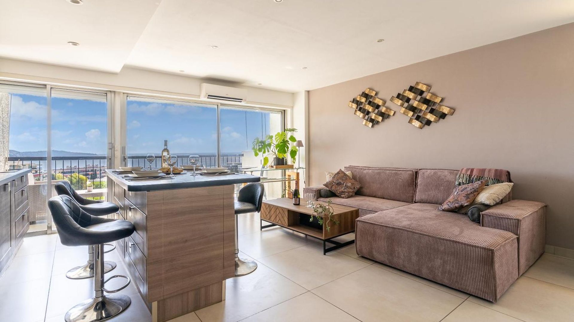 Magnificent 3 Rooms-sea View-terrace-pool *