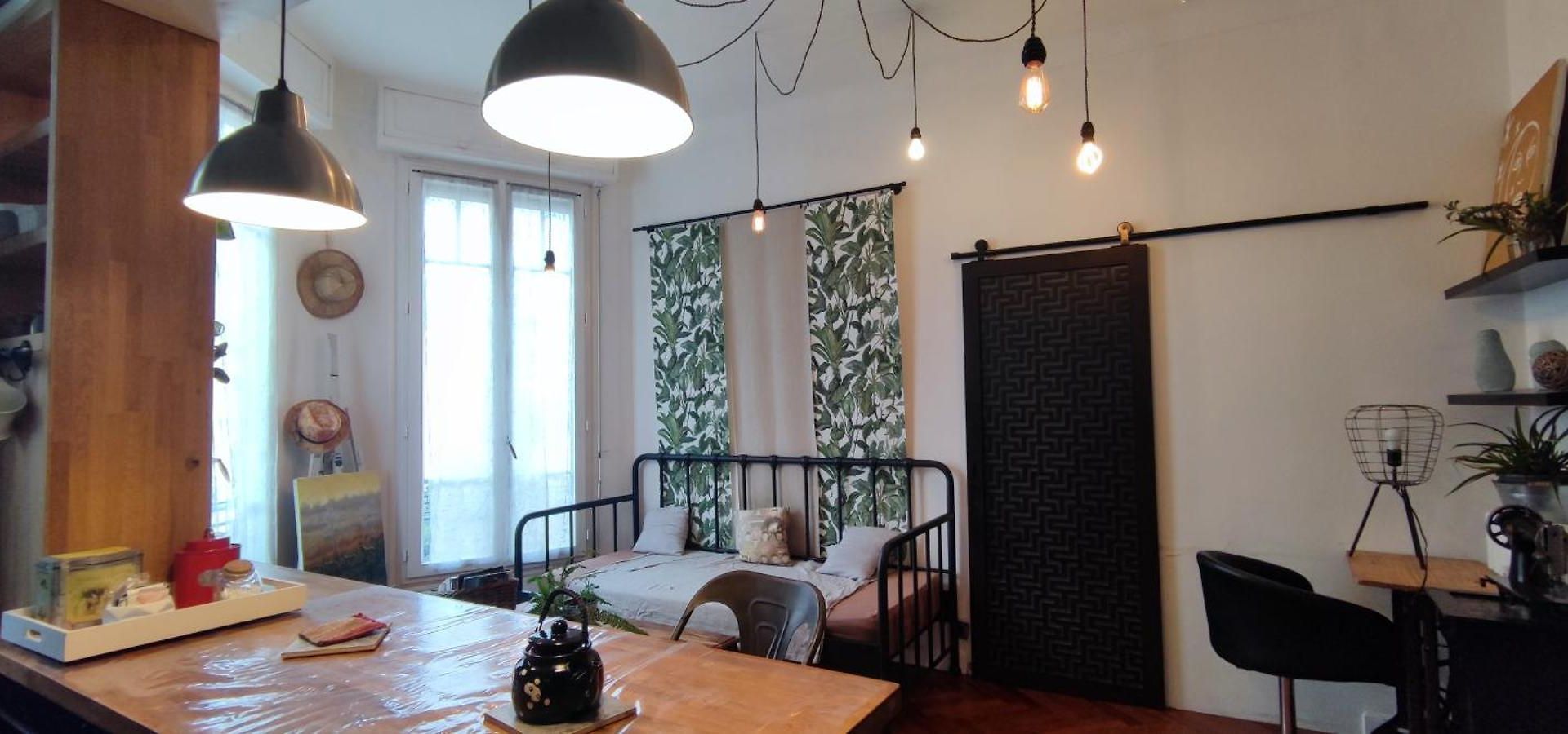 Bohemian Style And Luminous Balcony
